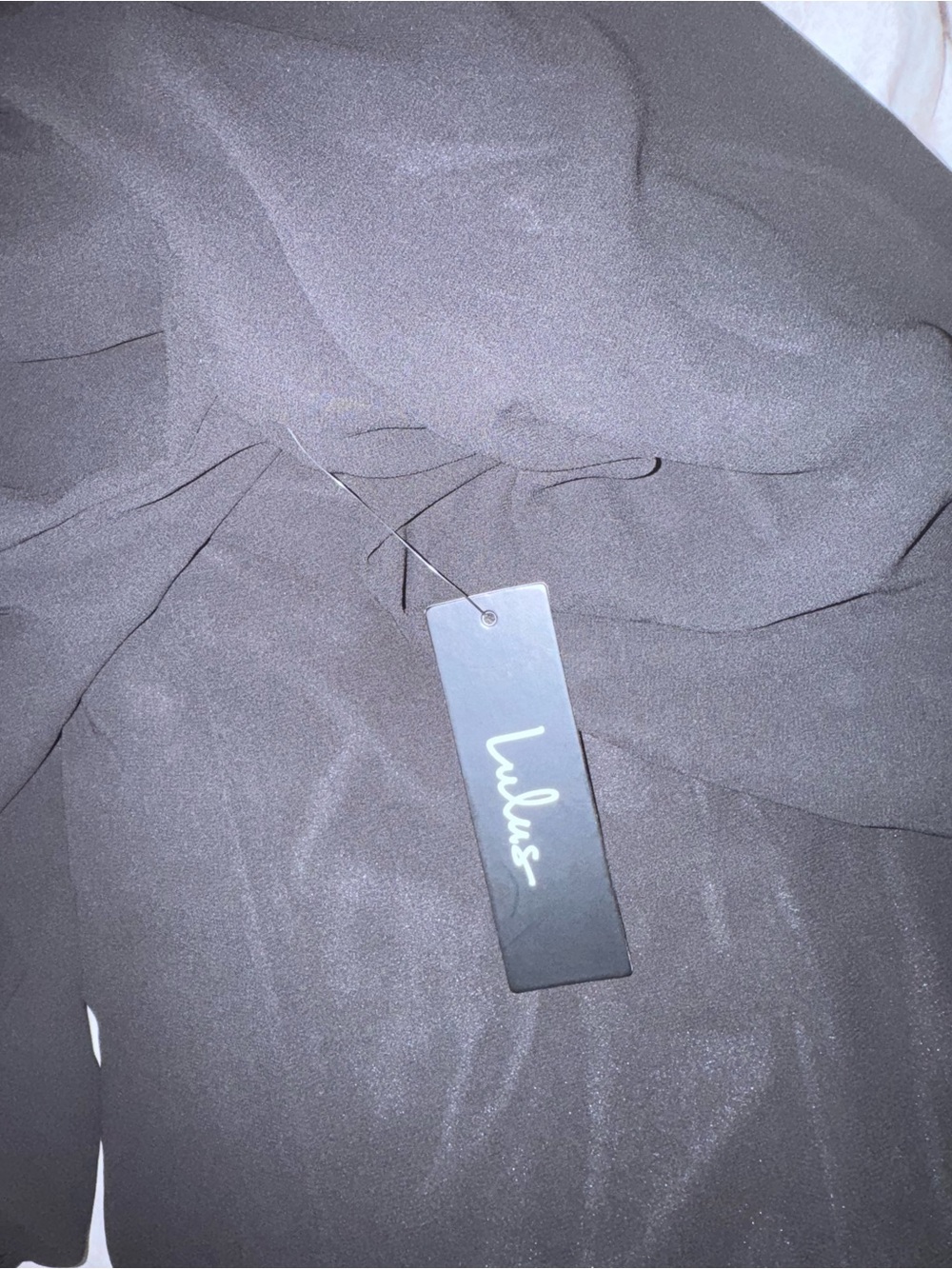 Lulus Black Chiffon Split-Sleeve Shift Dress – NWT Size Medium - Picture 5 of 6